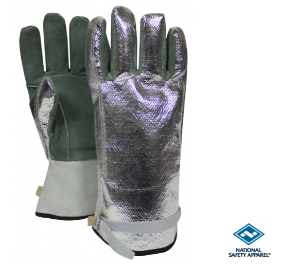 National Safety Apparel DJXG382S Aluminized High Heat Glove with Strap