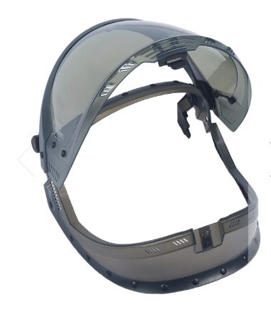 Smoke color National Safety Apparel Enespro EN403H-SHIELD 40 cal Pureview Lift Front Shield Replacement