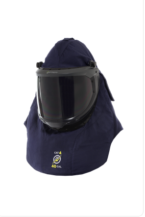 National Safety Apparel EN40A2-LFH-FAN Enespro® Airlite Ascend™ 40 Cal Arc Flash Lift Front Hood with Dual Fans