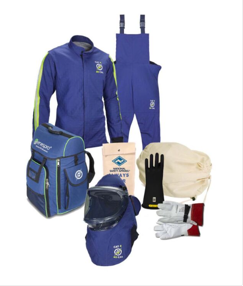 Enespro National Safety Apparel ENARC40KITFAN Apex 40 cal Kit LF Hood w/Dual Fans, Gloves