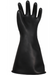 Black National Safety Apparel GC0 14 Enespro Class 0 Rubber Voltage Gloves 14” on white background