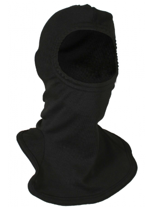 Black National Safety Apparel H18CX | NSA Carbon Armour 30 cal FR Balaclava Arc Flash on white background