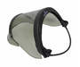 Smoke gray and black National Safety Apparel H20HTFB Enespro 20 cal Pureview Faceshield w/Universal Full Brim Adapter