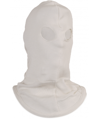 Off white National Safety Apparel H41NK NSA Nomex Eyehole FR Balaclava on white background