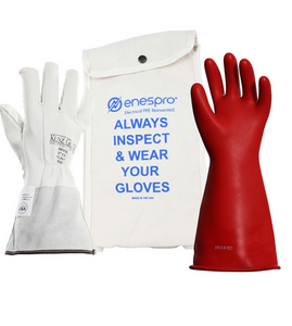 National Safety Apparel KITGC0R 14 Enespro Class0 Rubber 14" Glove Kit 