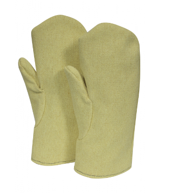 Yellow National Safety Apparel M11TCVB13 Thermobest 13” High Heat Lined Mitten on white background