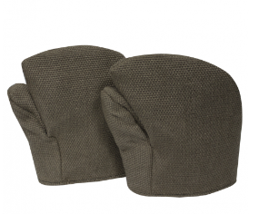 Gray National Safety Apparel M59WHXX10 Heavy Fiberglass Slip Over 10” Mitten Cover on white background