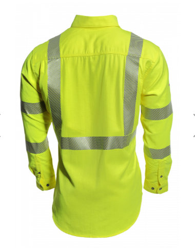 National Safety Apparel SHRTVTGVC3 Drifire Premium FR Hi-Vis Shirt