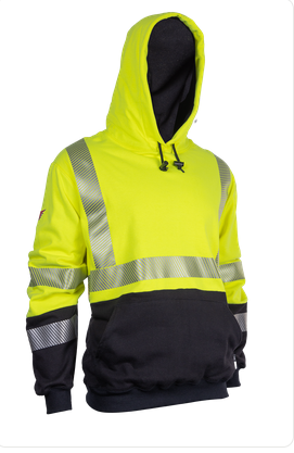 NSA  SWSLHE03 DRIFIRE FR HV Hybrid Lined Pullover Hoodie Class 3 