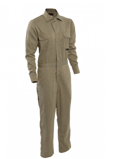 Khaki Drifire National Safety Apparel TCGSCWN00112 Tecgen Women’s FR Coverall