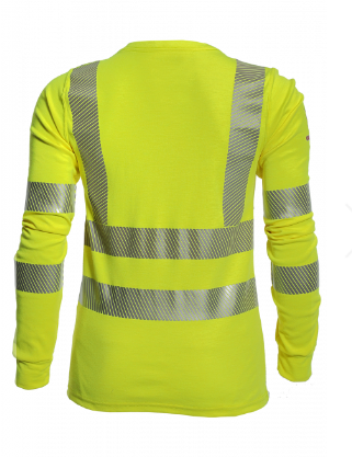 Drifire National Safety Apparel TEEY2LSC3W Women’s FR Hi-Viz Long Sleeve T-Shirt Class 3