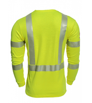 Drifire National Safety Apparel TEEY2LSPC3 Hi-Viz FR Dual Hazard Long Sleeve T-Shirt Class 3 | No Sales Tax
