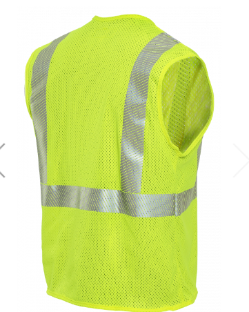 National Safety Apparel V00HA2Z Drifire FR Hi-Vis Mesh Zip Front Class 2 Vest | No Sales Tax