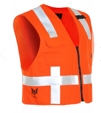 National Safety Apparel Drifire VNT99223 Orange FR Deluxe Vest