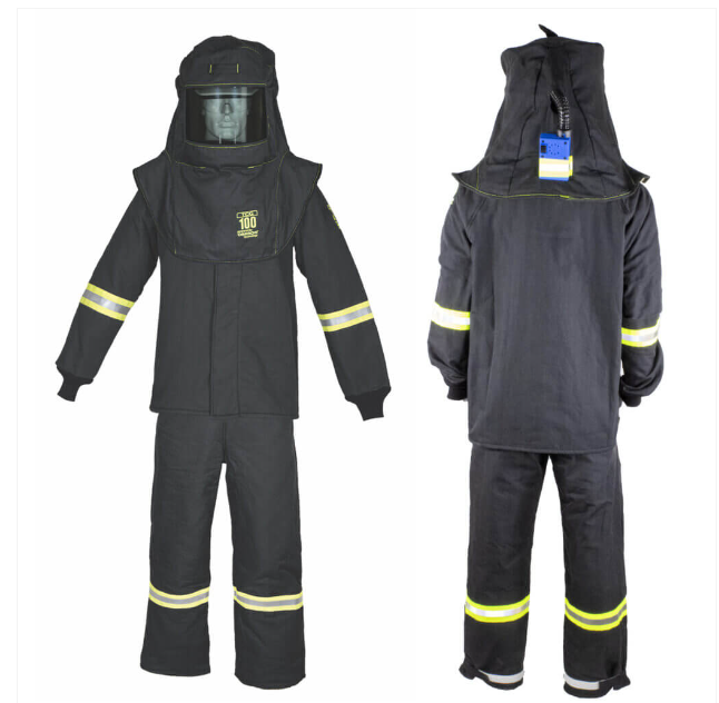 Oberon TCG6B 100 Cal TCG Arc Flash Suit (Hood, Coat, and Bib)