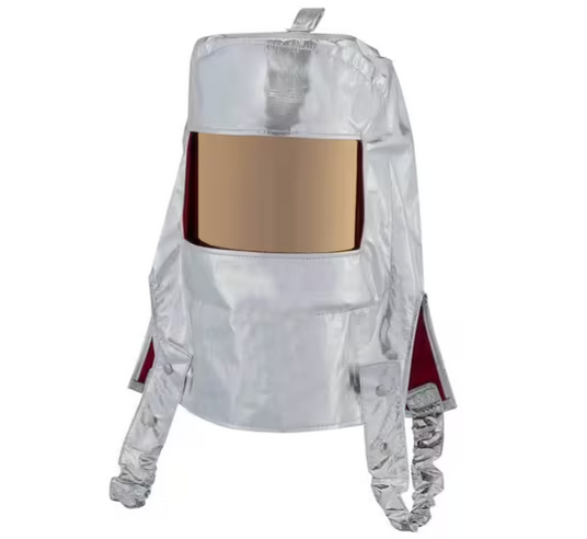 Oberon HR-PB-8AFR Heat Reflective Aluminized Hood+Adjustable Headgear
