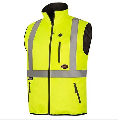 Pioneer V1210260U | V1210270U Hi-Vis Heated Safety Vest