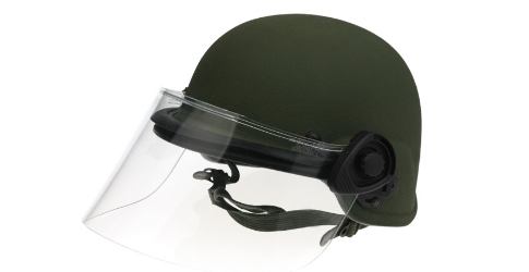 Paulson 5004016  DK5 Riot Face Shield Model DK5-H.150HM SHORT Hard Mount