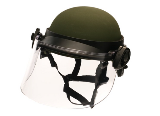 Paulson 5800105 Tactical Face Shield Model DK6-X.250AFS Field Mount PASGT/ACH/MICH Helmet Compatibility 