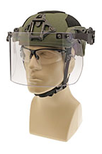 Paulson 5900200 Tactical Face Shield Model DK7-X.250AF-RU Rail Mount United Shield Helmet Compatibility