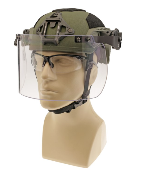 Paulson 5900500 Tactical Face Shield Model DK7-H.150-RC Rail Mount 