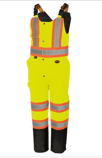 Pioneer Surewerx V1120661U Hi-Vis Quilted Safety Overalls Yellow/Green 