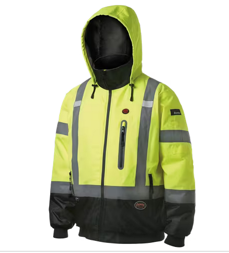 Pioneer Surewerx V1210160U Hi Vis Heated Bomber Jacket  Waterproof 