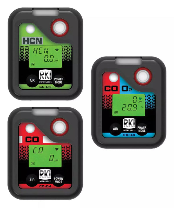 RKI 73-0073 SC-04, Nitrogen Dioxide (NO2) 0-20 ppm, alkaline batteries, alligator clip