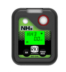 RKI Instruments 73-0077 SC-04, Ammonia (NH3), 0-400 ppm, alkaline batteries, alligator clip