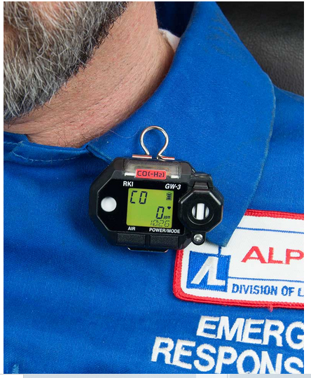 RKI Instruments 73-0023-01 GasWatch 3, CO, Electrochemical sensor, with wrist band