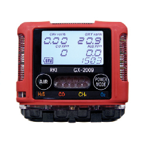 RKI Instruments 72-0314-MSHA-A GX-2009 MSHA, 4 gas, CH4/O2/H2S/CO, alligator clip, 12VDC charger, vehicle plug