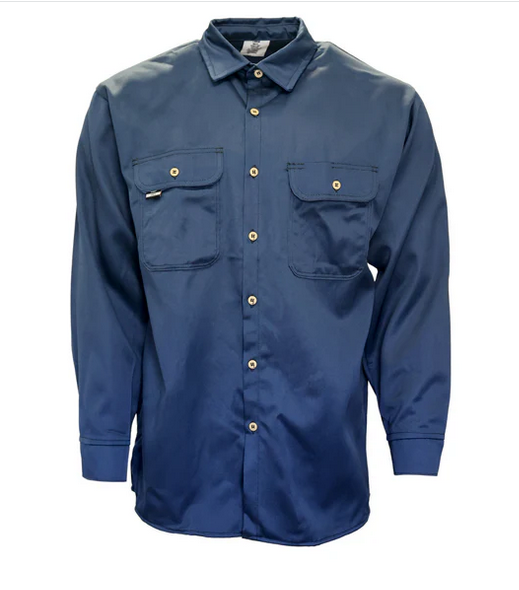 Steel Grip NBV8 9575 T29 8.5oz Navy Blue Hi-Vis Vinex Shirt 