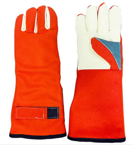 Red Steel Grip ZW KVJ 13902-18 KW 18" Zirpro Wool Glove w/ Kevlar Palm