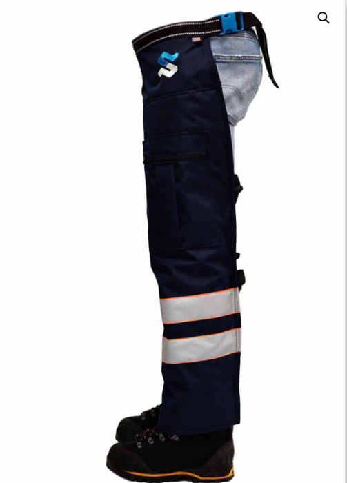 Swedepro 7532 Professional Apron Chap Orange, Navy, HiVis 32-44 Inch Length