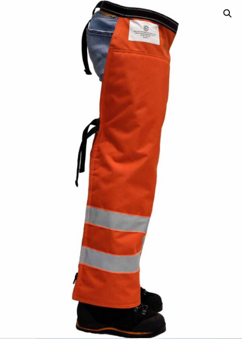 Swedepro 9532 Professional Z-Wrap Chap Orange, Navy, HiVis 32-44 Inch LengthChainsaw Chaps