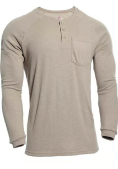 National Safety Apparel TEE-HXK-HN DRIFIRE® Helix FR Long Sleeve Henley