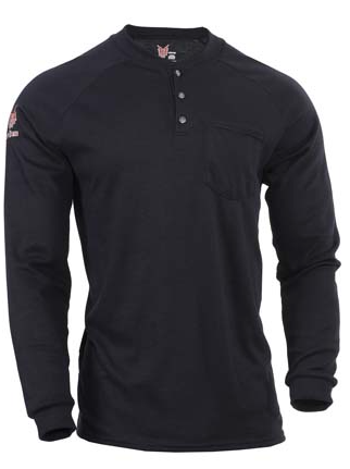 National Safety Apparel TEE-HXN-HN DRIFIRE Helix FR Long Sleeve Henley