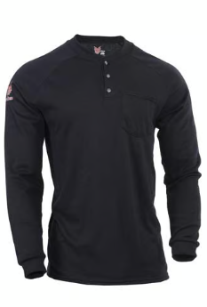 National Safety Apparel TEE-HXO-HN DRIFIRE Helix FR Long Sleeve Henley