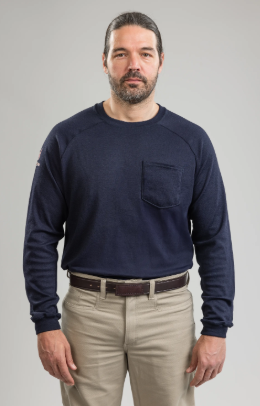 National Safety Apparel TEE-HXG DRIFIRE Helix FR Long Sleeve T-Shirt