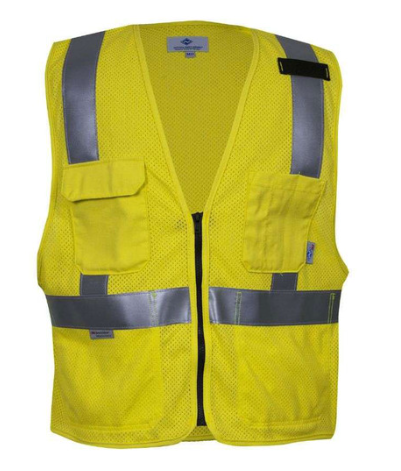 National Safety Apparel V00TV2Z DRIFIRE FR Dual Haz. Vest, Zip Class 2 