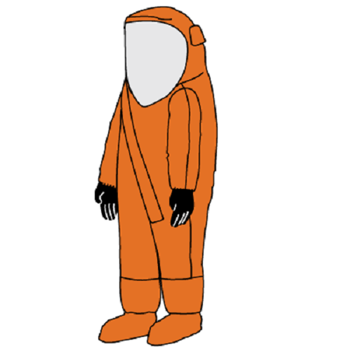 Kappler Z5H353 Vapor Total Encapsulating Suit Level A Rear Entry