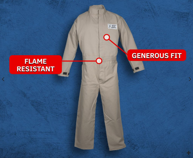 Oberon CAT4-CVL 40 Cal CAT Arc Flash Coveralls No Tax