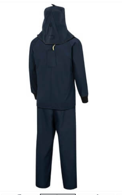 Oberon LNS4B-ES | 40 Cal LAN™ Arc Flash Kit with Escape Strap (Hood, Coat, and Bib Suit Set)