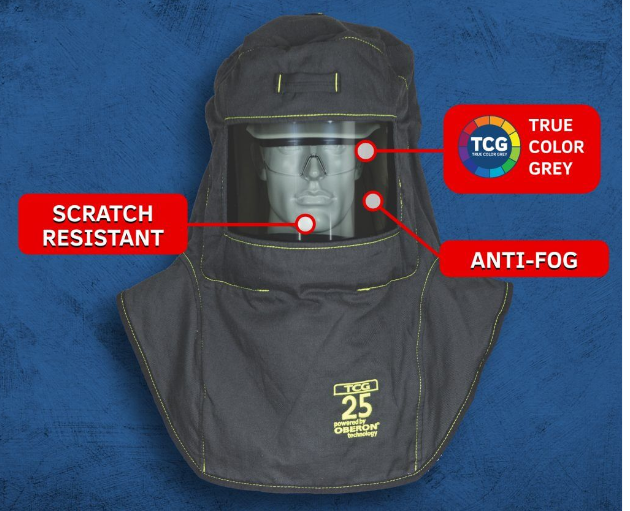 Oberon TCG3B HVSL | 25 Cal Arc Flash Kit (Hood, Coat, and Bib)