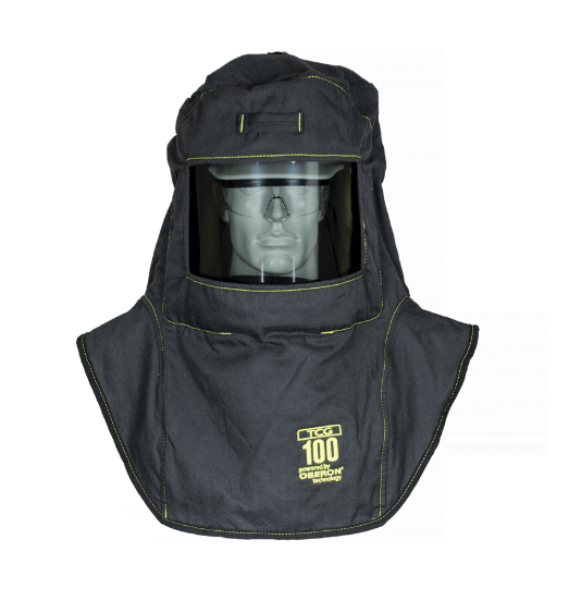 Oberon TCG6B-ES 100 Cal TCG Arc Flash Suit with Escape Strap (Hood, Coat, and Bib)