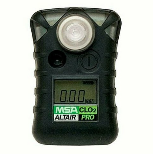 Black MSA Altair 10076717 gas monitor on white background