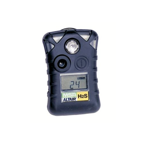 Black MSA Altair H2S gas monitor on white background