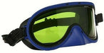 Blue frame green lens Paulson arc flash goggle 2130198 on white background