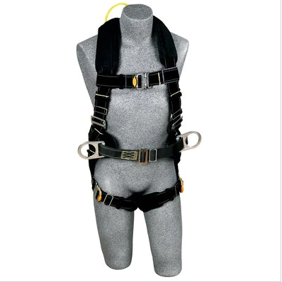 black 3M 1110882 DBI-SALA ExoFit XP Arc Flash Construction Harness Dorsal Web Loop on white background