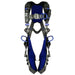 blue and silver fall harness 3M 1113082 on white background